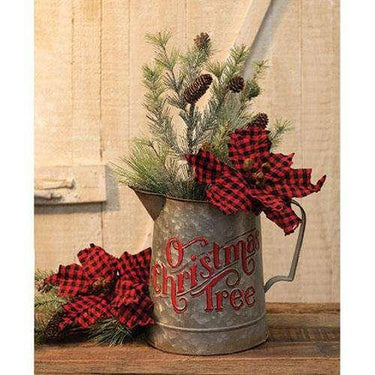 O Christmas Tree Metal Pitcher - The Fox Decor